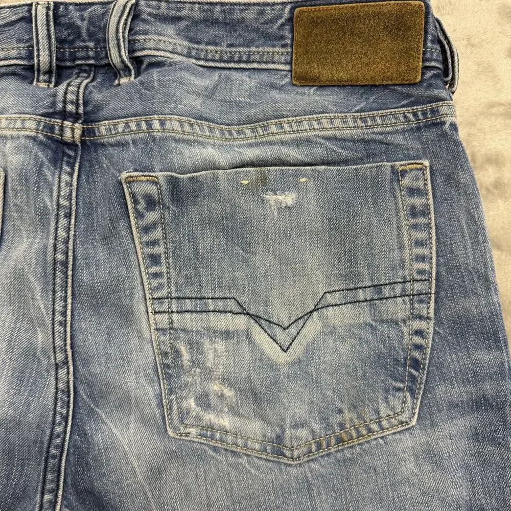 Diesel Zatiny Mens Jeans 32x32 *Fits 33x29 Blue Bootcut Button Fly Made in Italy